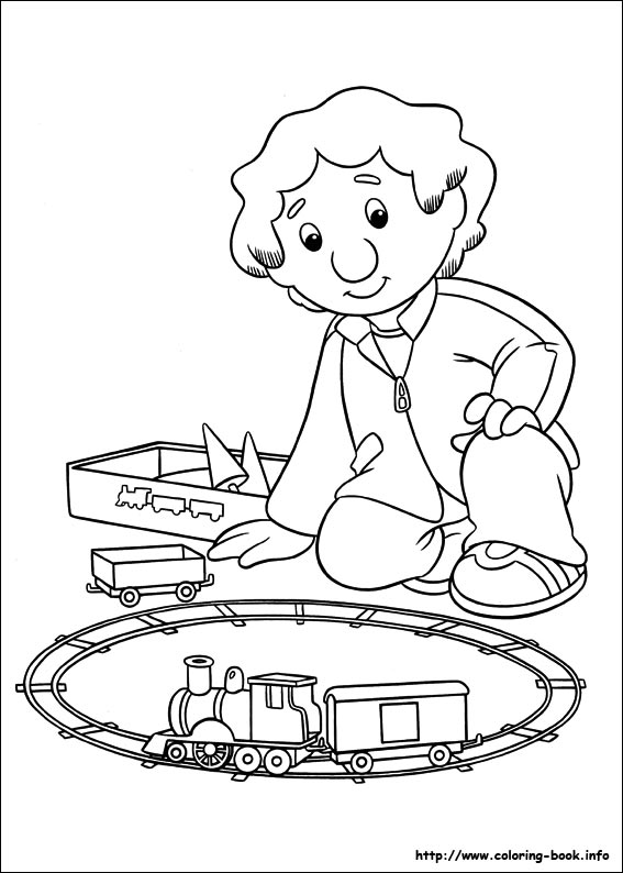 Postman Pat coloring picture