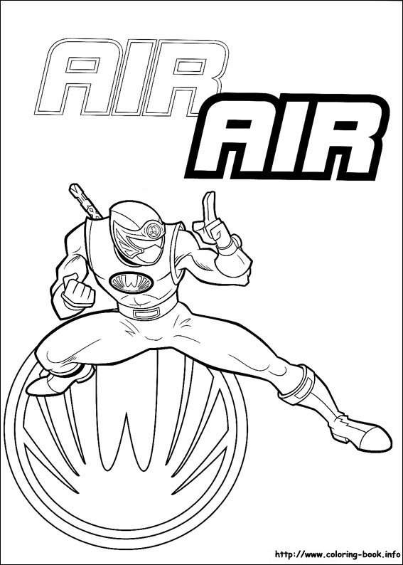 power rangers coloring picture