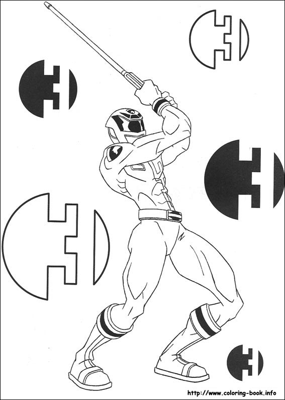 power rangers coloring picture