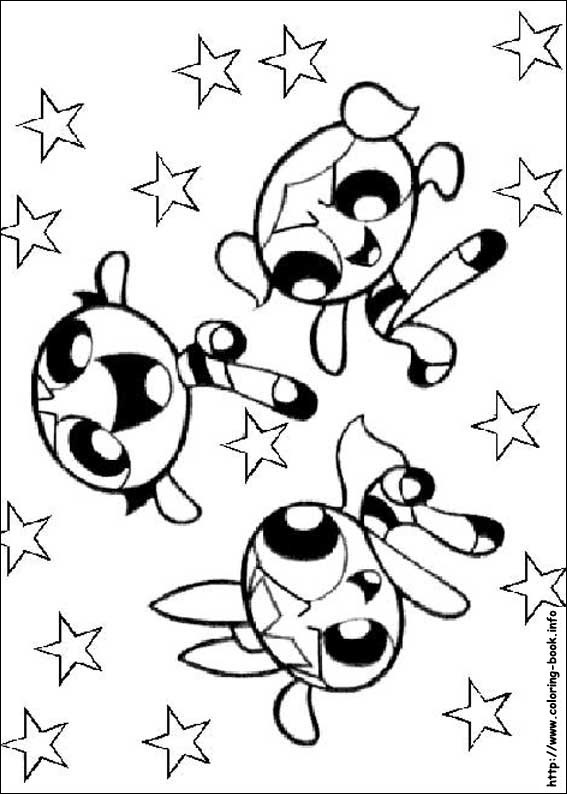 Powerpuff Girls Coloring Pages for Kids - Get Coloring Pages