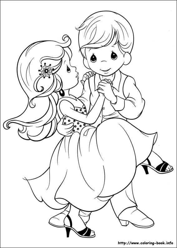 Precious Moments coloring picture