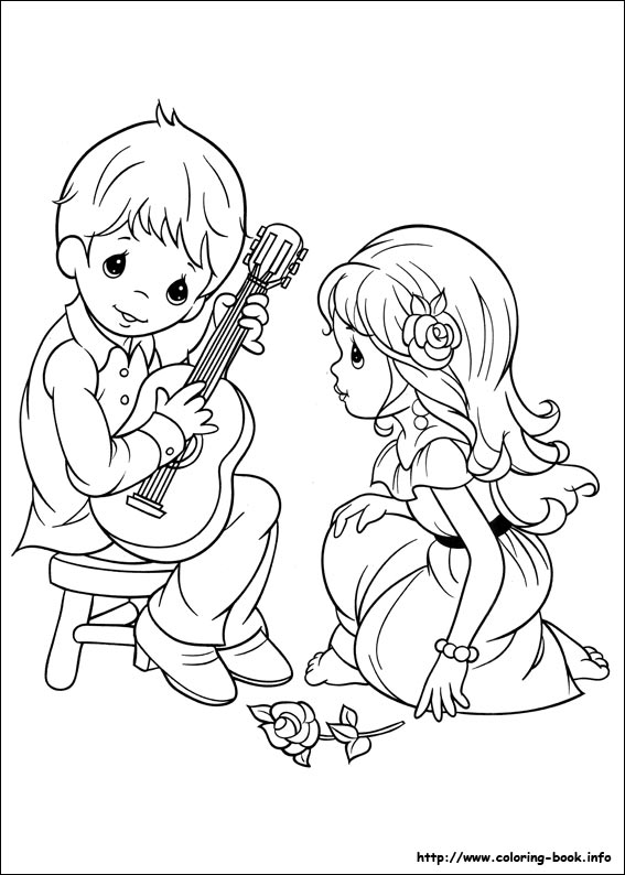 Precious Moments coloring picture