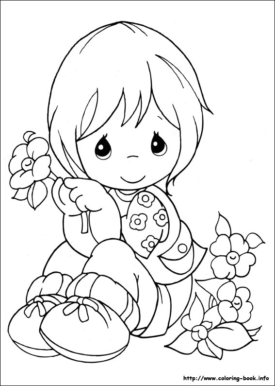 Precious Moments coloring picture