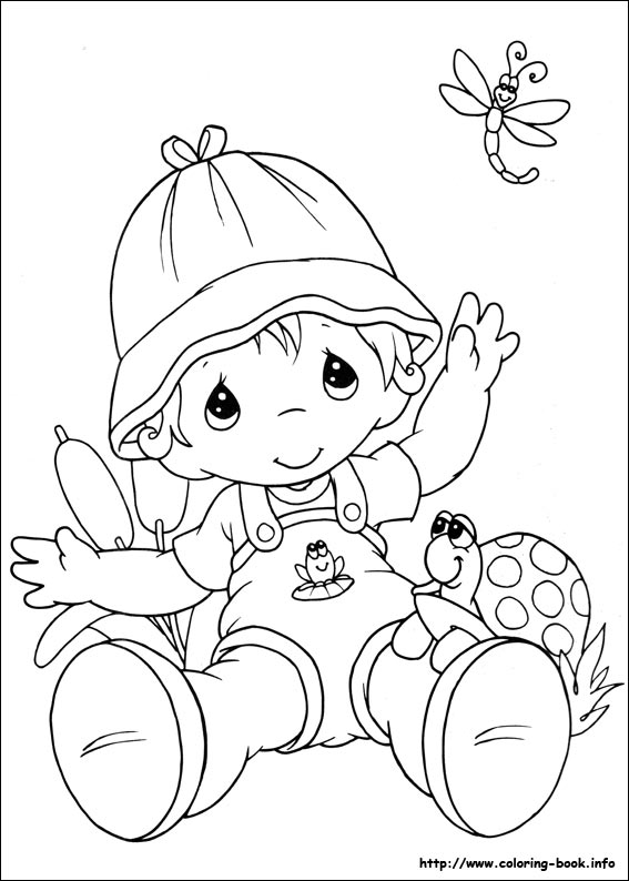 Precious Moments coloring picture