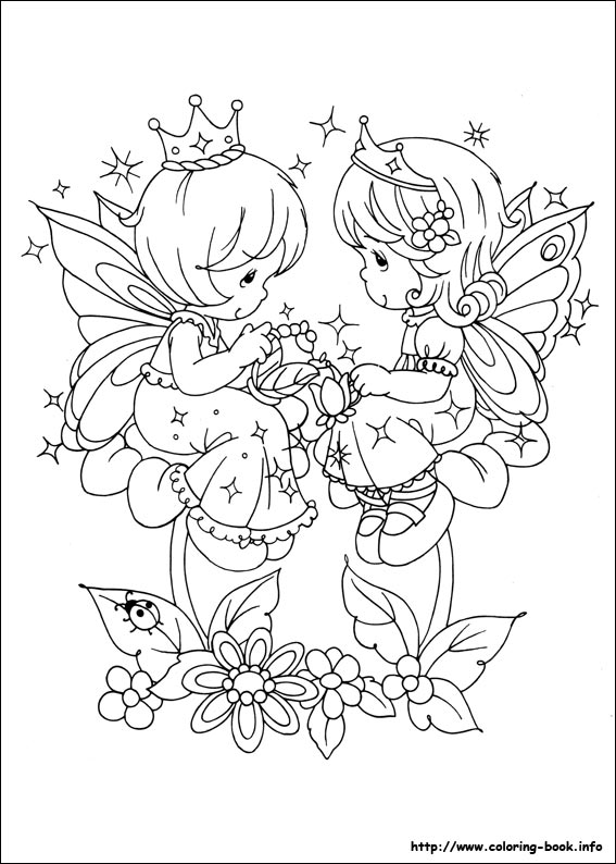 Precious Moments coloring picture