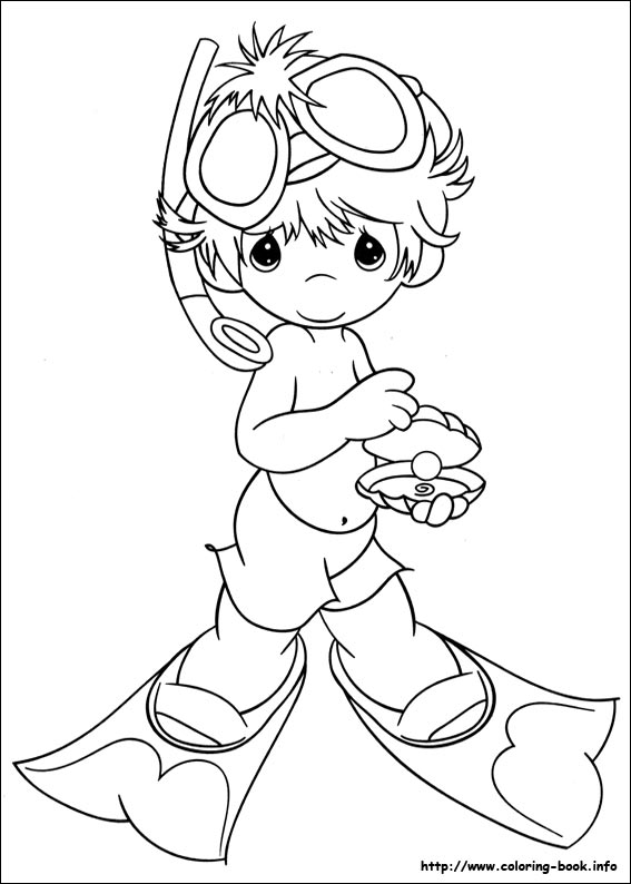 Precious Moments coloring picture