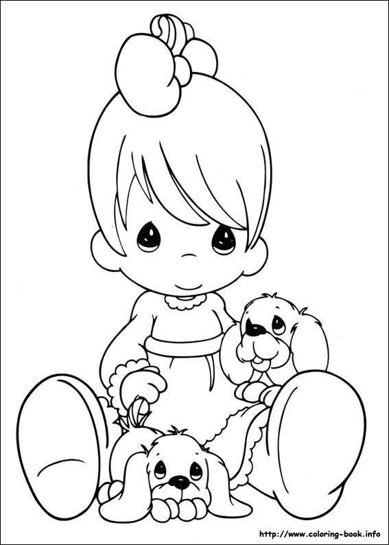 Precious Moments coloring picture