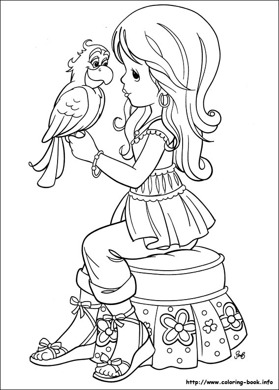 Precious Moments coloring picture