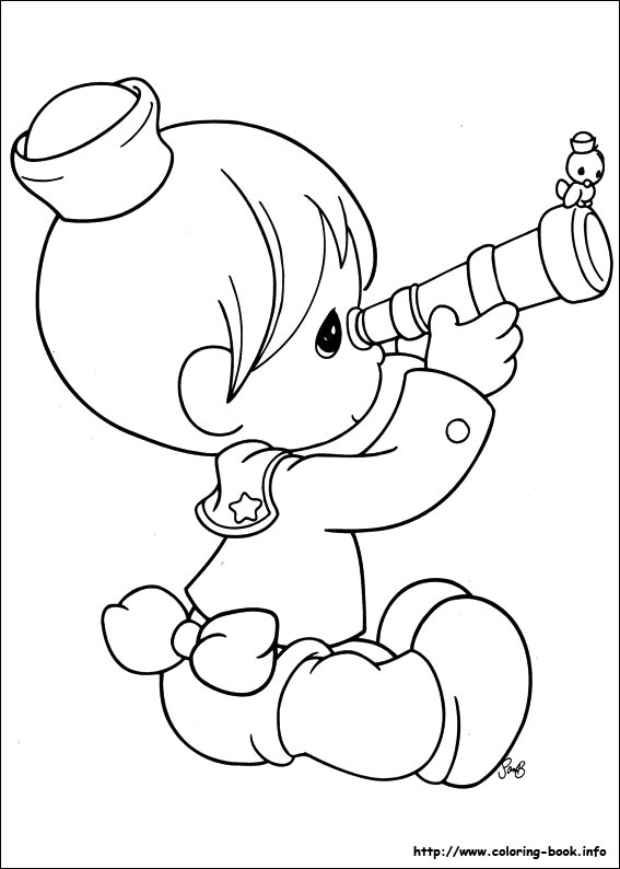 Precious Moments coloring picture