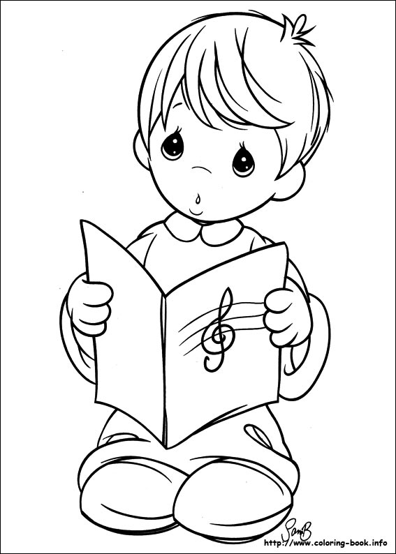 Precious Moments coloring picture
