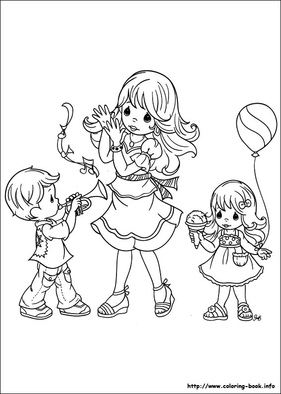 Precious Moments coloring picture