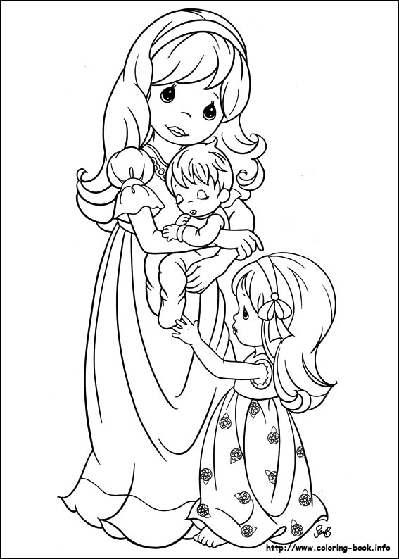 Precious Moments coloring picture