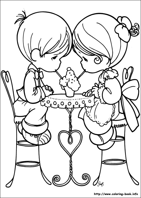 Precious Moments coloring picture