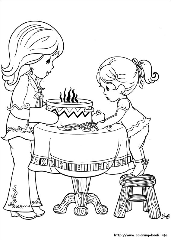 Precious Moments coloring picture