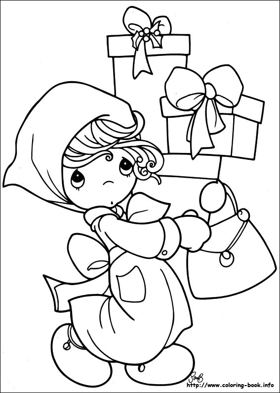 Precious Moments coloring picture