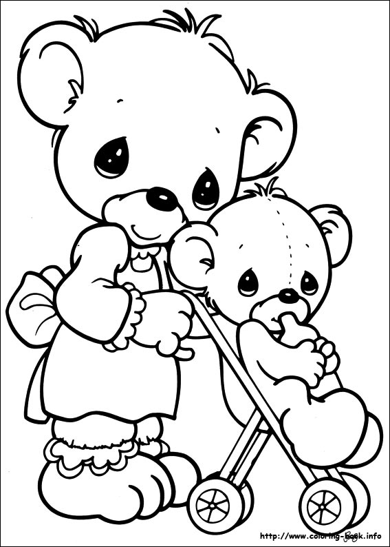 Precious Moments coloring picture