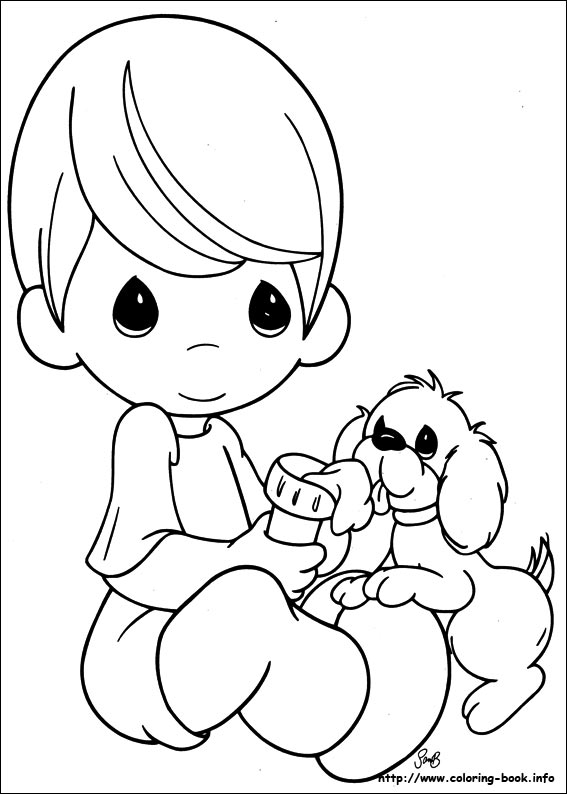 Precious Moments coloring picture