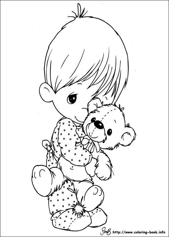 Precious Moments coloring picture