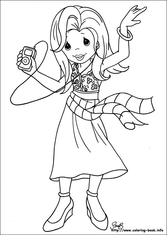 Precious Moments coloring picture