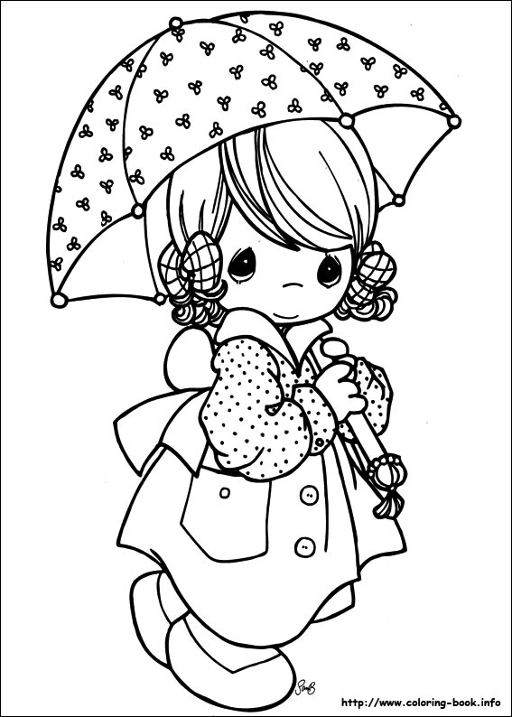 Precious Moments coloring picture