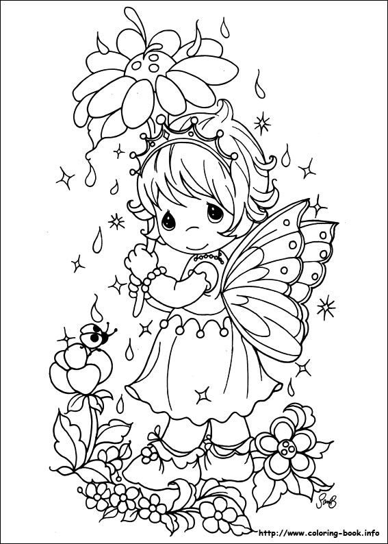 Precious Moments coloring picture