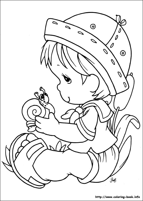 Precious Moments coloring picture