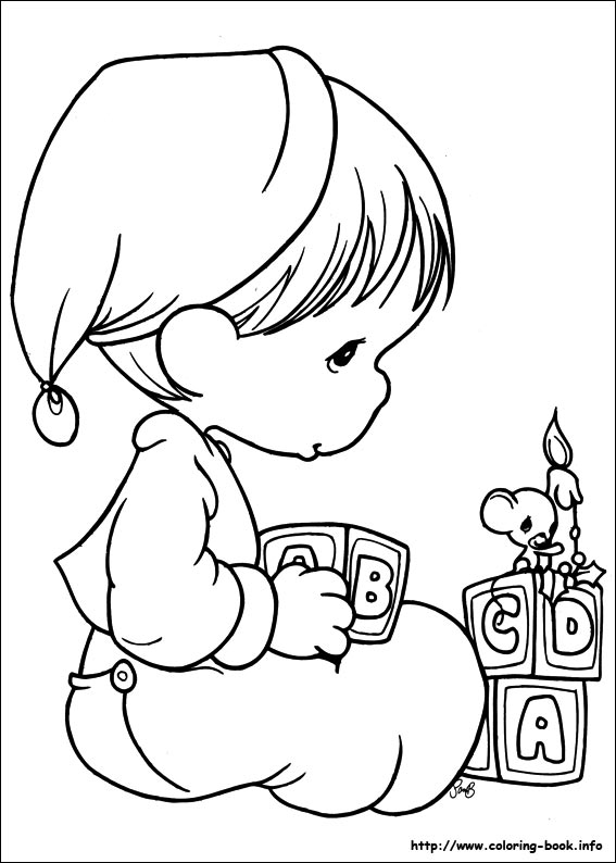 Precious Moments coloring picture