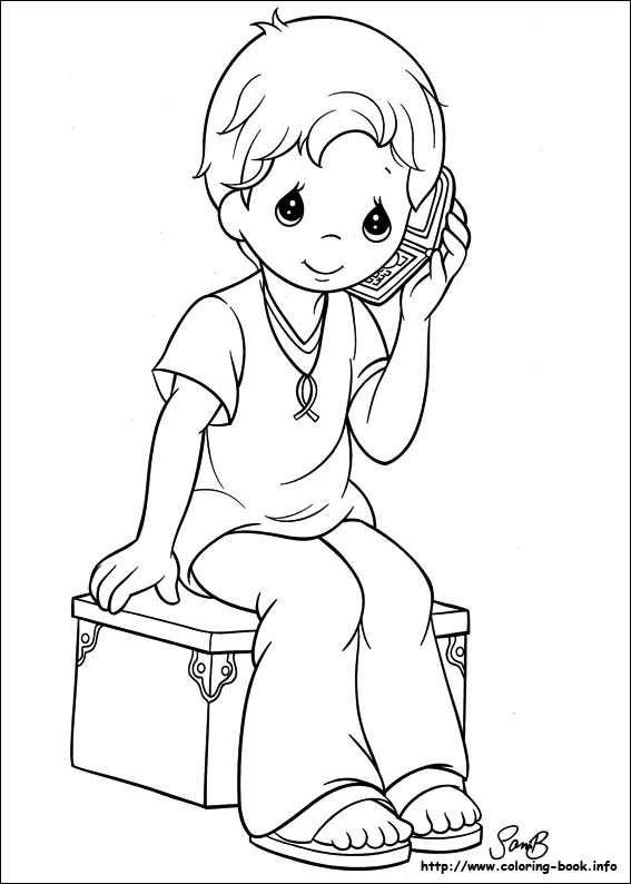 Precious Moments coloring picture