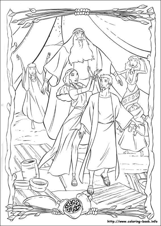 The Prince of Egypt coloring picture