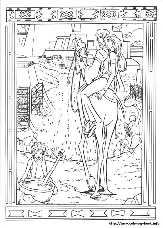 The Prince of Egypt coloring picture