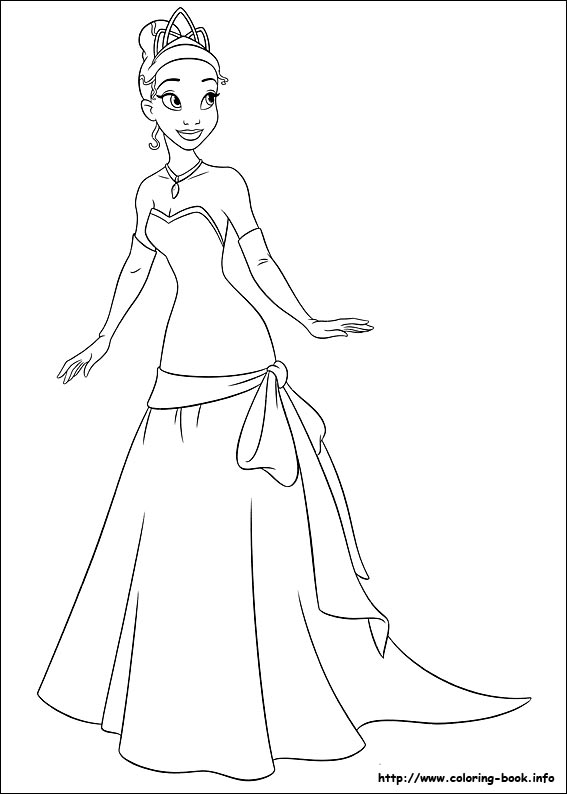 The Princess and the Frog coloring picture