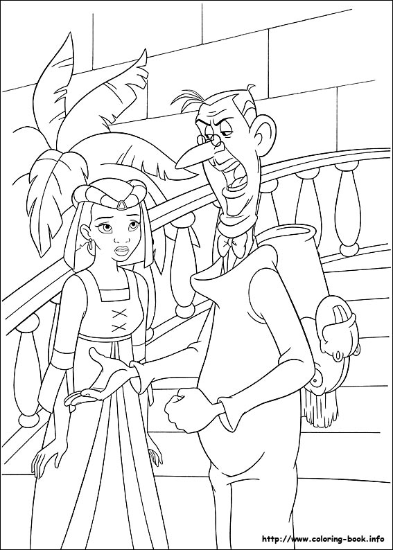 The Princess and the Frog coloring picture