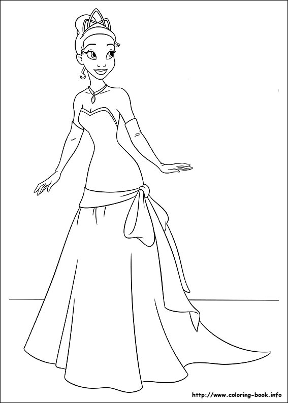 The Princess and the Frog coloring picture