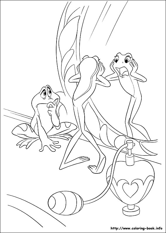 The Princess and the Frog coloring picture