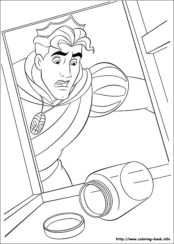 The Princess and the Frog coloring picture