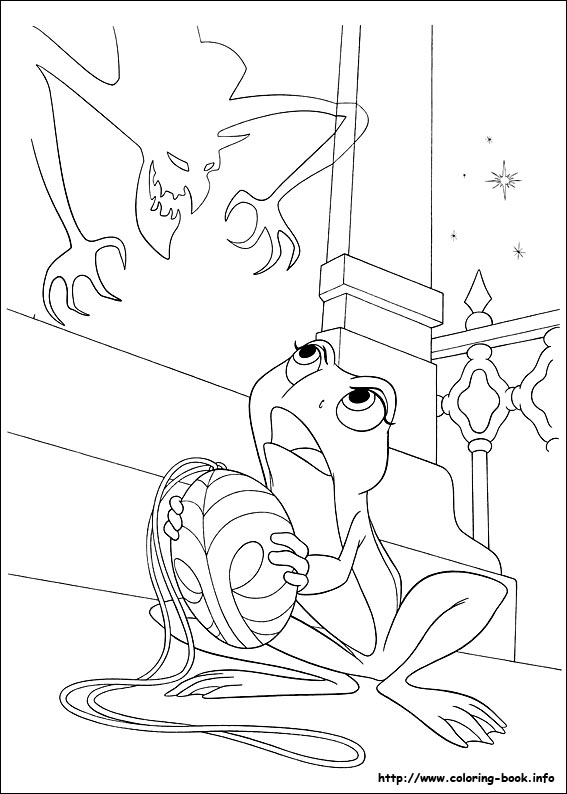 The Princess and the Frog coloring picture