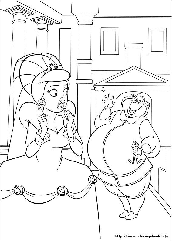 The Princess and the Frog coloring picture
