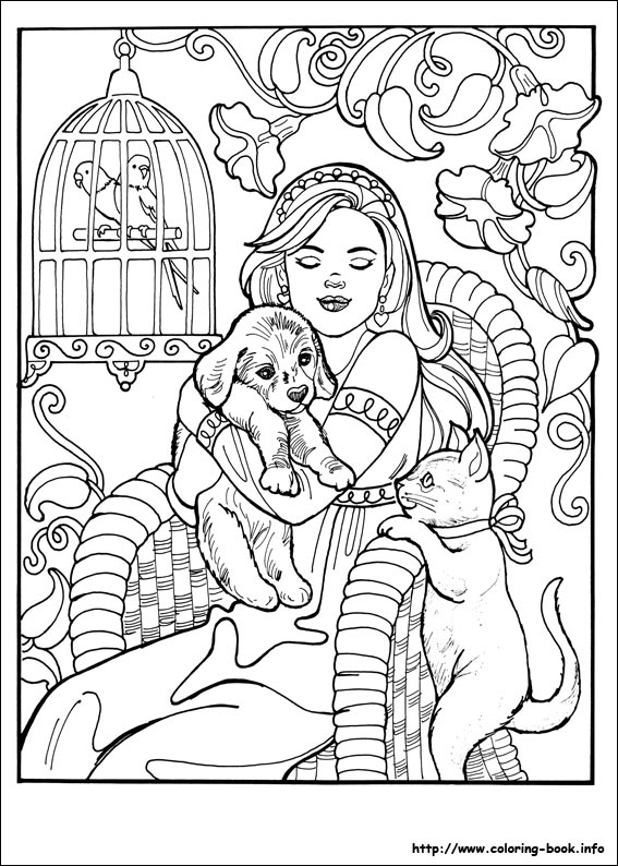 Princess Leonora coloring picture