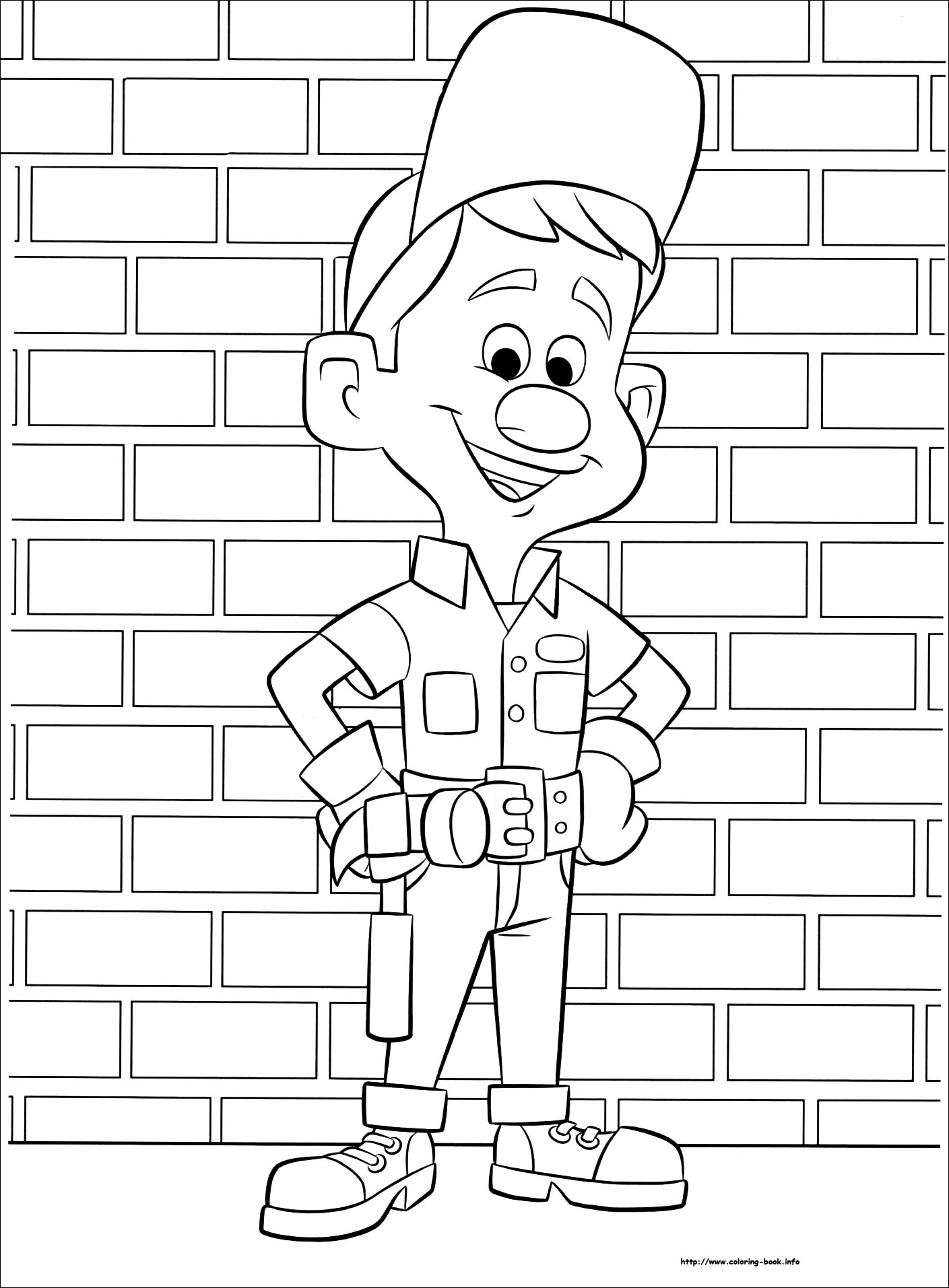 Ralph breaks the Internet coloring picture