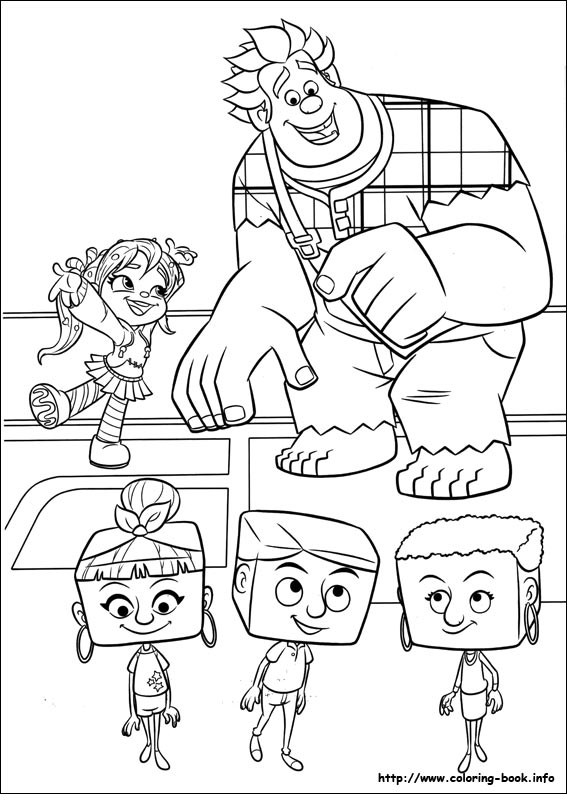 Ralph breaks the Internet coloring picture