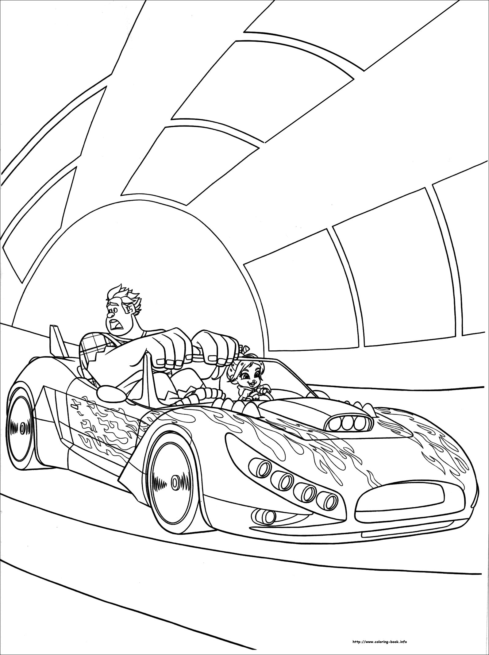 Ralph breaks the Internet coloring picture