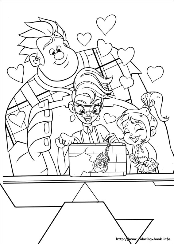 Ralph breaks the Internet coloring picture