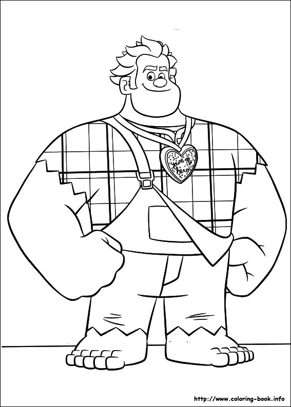 Ralph breaks the Internet coloring picture