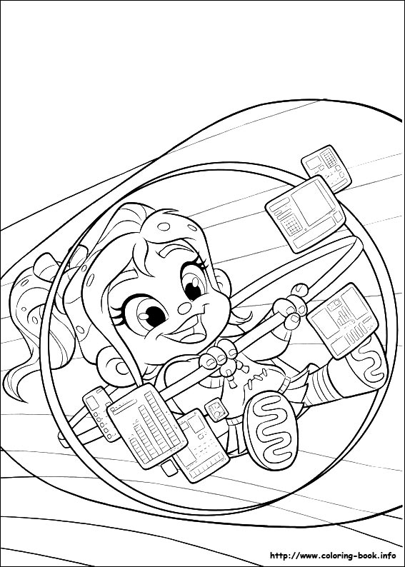 Ralph breaks the Internet coloring picture