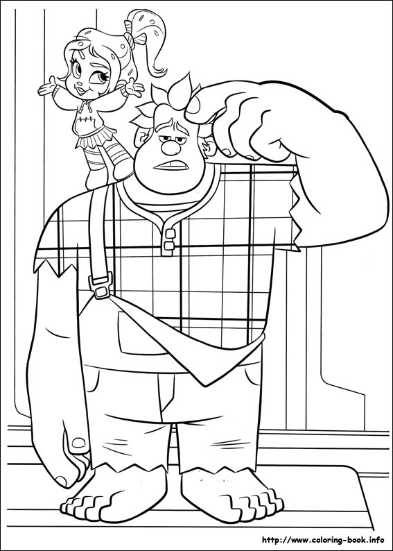 Ralph breaks the Internet coloring picture