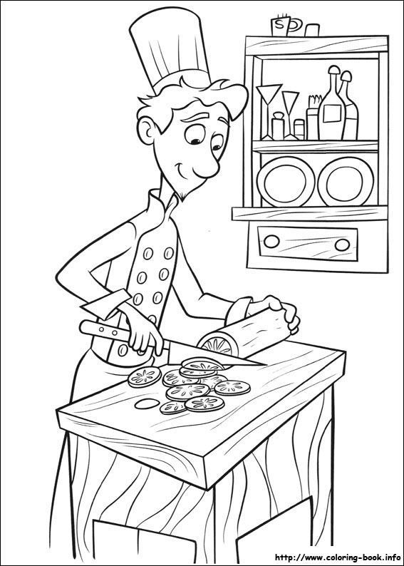 Ratatouille coloring picture