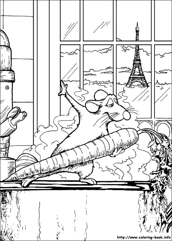 Ratatouille coloring picture