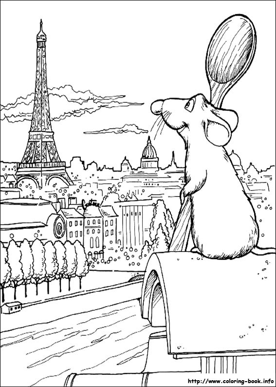 Ratatouille coloring picture