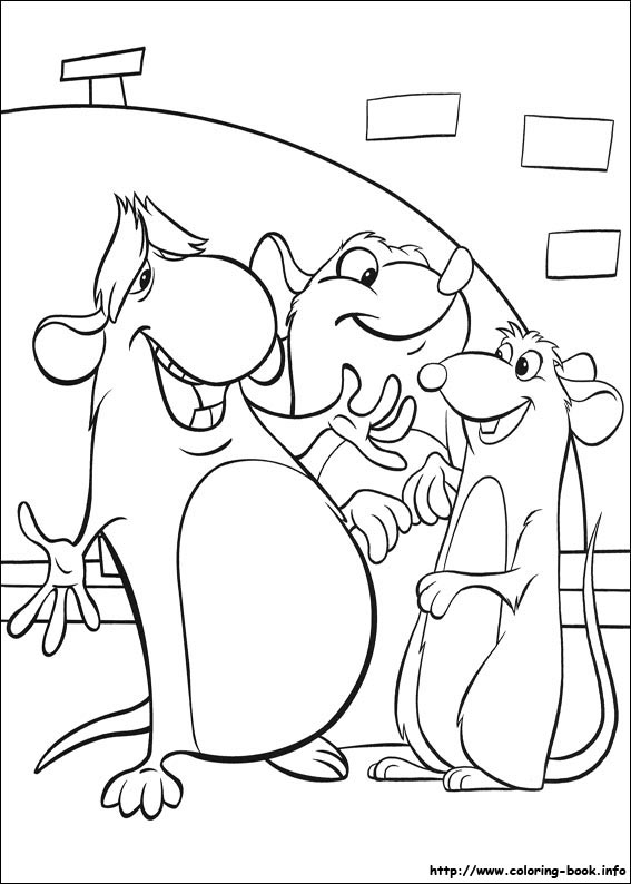 Ratatouille coloring picture