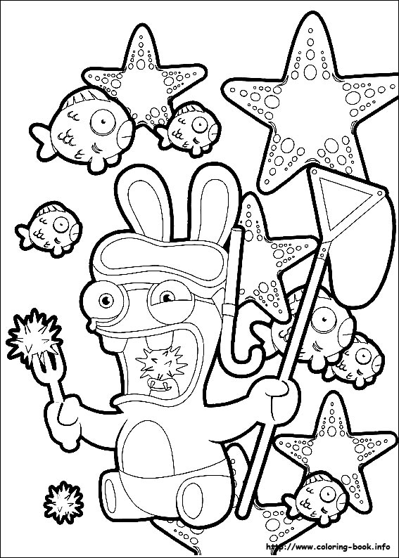 Raving Rabbids coloring picture